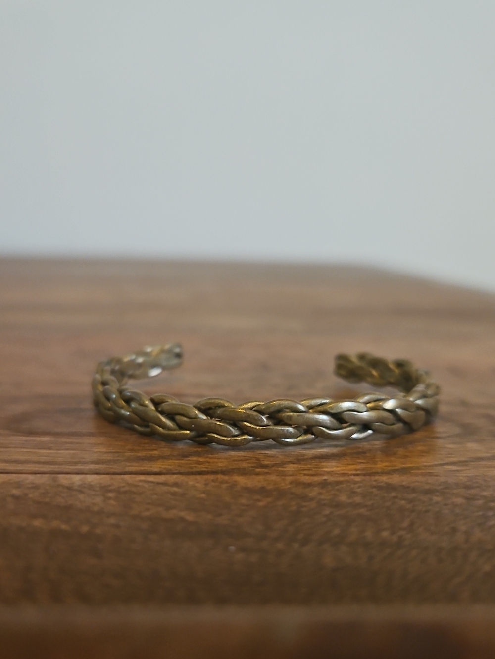 Braided Copper Cuff Bracelet